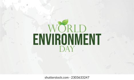World Environment Day, 5 June vector designs with Typography 