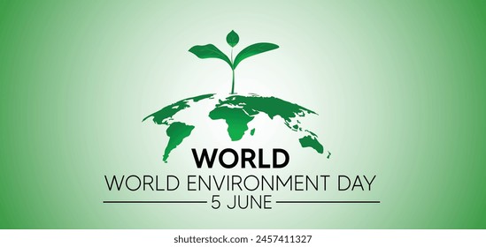 World Environment Day 5 June vector poster