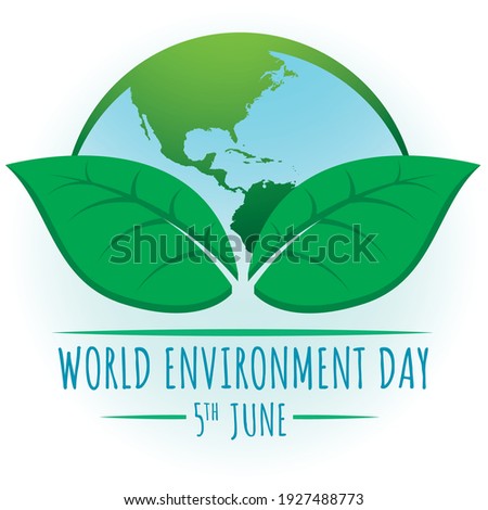 World environment day 5th june. Vector banner