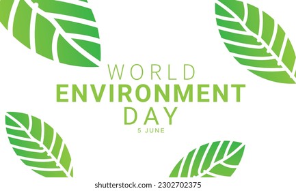 World Environment day. background, banner, card, poster, template. Vector illustration.