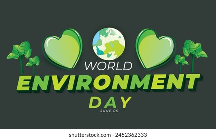 World Environment day. background, banner, card, poster, template. Vector illustration.