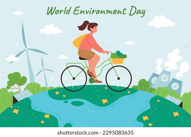 world environment day background. Happy Environment day. 05 June. June 5. World environment and earth day concept. banner, poster, template. save planet concept. world environment day celebration.