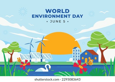 world environment day background. Happy Environment day. 05 June. June 5. World environment and earth day concept. banner, poster, template. save planet concept. world environment day celebration.