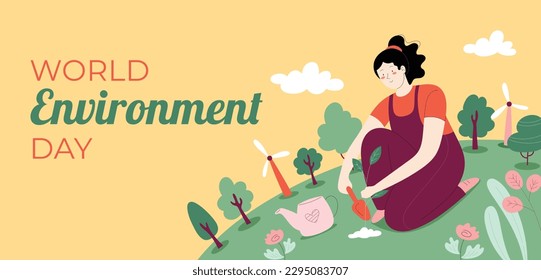 world environment day background. Happy Environment day. 05 June. June 5. World environment and earth day concept. banner, poster, template. save planet concept. world environment day celebration.