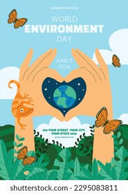 antecedentes del día mundial del medio ambiente. Feliz Día del Medio Ambiente. 5 de junio. 5 de junio. El concepto del medio ambiente mundial y el día de la tierra. banner, afiche, plantilla. salvar el concepto de planeta. celebración del Día Mundial del Medio Ambiente.