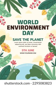 Weltumwelttag, Hintergrund. Alles Gute zum Umweltschutz. 05. Juni. 5. Juni Weltraum-Umwelt- und Welttag-Konzept. Banner, Poster, Vorlage. Planet retten Welttagesfeier.