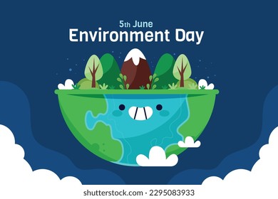 world environment day background. Happy Environment day. 05 June. June 5. World environment and earth day concept. banner, poster, template. save planet concept. world environment day celebration.