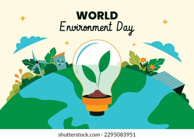 world environment day background. Happy Environment day. 05 June. June 5. World environment and earth day concept. banner, poster, template. save planet concept. world environment day celebration.