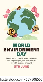 world environment day background. Happy Environment day. 5 June. June 5. World environment and earth day concept. banner, poster, template. world environment day celebration. save planet earth concept