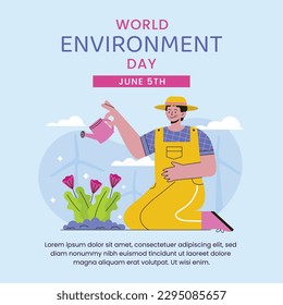 world environment day background. Happy Environment day. 5 June. June 5. World environment and earth day concept. banner, poster, template. world environment day celebration. save planet earth concept