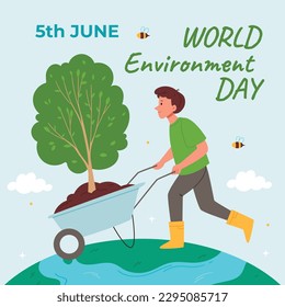world environment day background. Happy Environment day. 5 June. June 5. World environment and earth day concept. banner, poster, template. world environment day celebration. save planet earth concept