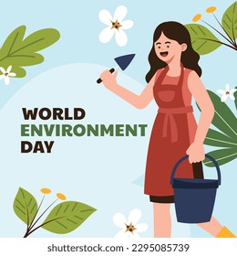 world environment day background. Happy Environment day. 5 June. June 5. World environment and earth day concept. banner, poster, template. world environment day celebration. save planet earth concept