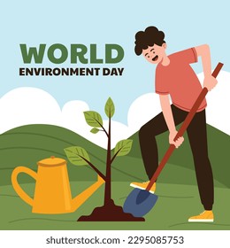 world environment day background. Happy Environment day. 5 June. June 5. World environment and earth day concept. banner, poster, template. world environment day celebration. save planet earth concept