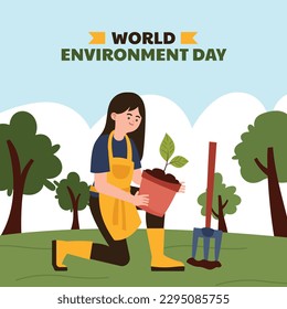 world environment day background. Happy Environment day. 5 June. June 5. World environment and earth day concept. banner, poster, template. world environment day celebration. save planet earth concept