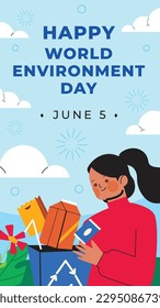 world environment day background. Happy Environment day. 5 June. June 5. World environment and earth day concept. banner, poster, template. world environment day celebration. save planet earth concept
