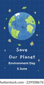 world environment day background. Happy Environment day. 5 June. June 5. World environment and earth day concept. banner, poster, template. world environment day celebration. save planet earth concept