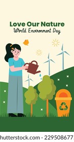 antecedentes del día mundial del medio ambiente. Feliz Día del Medio Ambiente. 5 de junio. 5 de junio. El concepto del medio ambiente mundial y el día de la tierra. banner, afiche, plantilla. celebración del Día Mundial del Medio Ambiente. salvar el concepto de planeta tierra