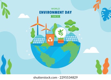 world environment day background. Happy Environment day. 5 June. June 5. World environment and earth day concept. banner, poster, template. world environment day celebration. save planet earth concept