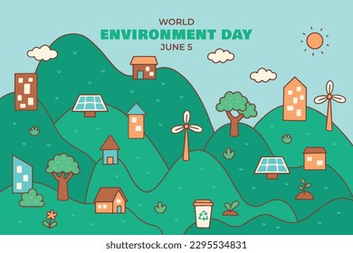 world environment day background. Happy Environment day. 5 June. June 5. World environment and earth day concept. banner, poster, template. world environment day celebration. save planet earth concept