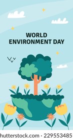 world environment day background. Happy Environment day. 5 June. June 5. World environment and earth day concept. banner, poster, template. world environment day celebration. save planet earth concept