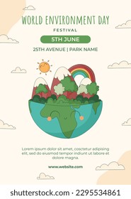 world environment day background. Happy Environment day. 5 June. June 5. World environment and earth day concept. banner, poster, template. world environment day celebration. save planet earth concept