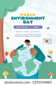 world environment day background. Happy Environment day. 5 June. June 5. World environment and earth day concept. banner, poster, template. world environment day celebration. save planet earth concept