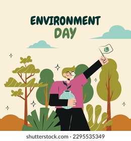 world environment day background. Happy Environment day. 5 June. June 5. World environment and earth day concept. banner, poster, template. world environment day celebration. save planet earth concept