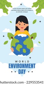 world environment day background. Happy Environment day. 5 June. June 5. World environment and earth day concept. banner, poster, template. world environment day celebration. save planet earth concept