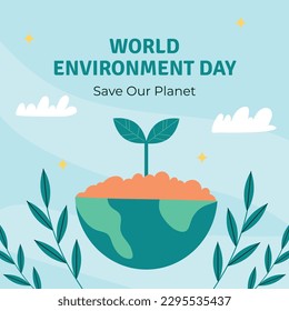 world environment day background. Happy Environment day. 5 June. June 5. World environment and earth day concept. banner, poster, template. world environment day celebration. save planet earth concept