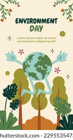 world environment day background. Happy Environment day. 5 June. June 5. World environment and earth day concept. banner, poster, template. world environment day celebration. save planet earth concept