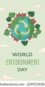 world environment day background. Happy Environment day. 5 June. June 5. World environment and earth day concept. banner, poster, template. world environment day celebration. save planet earth concept