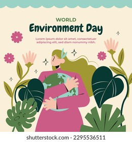 world environment day background. Happy Environment day. 5 June. June 5. World environment and earth day concept. banner, poster, template. world environment day celebration. save planet earth concept