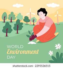 world environment day background. Happy Environment day. 5 June. June 5. World environment and earth day concept. banner, poster, template. world environment day celebration. save planet earth concept