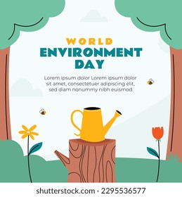 world environment day background. Happy Environment day. 5 June. June 5. World environment and earth day concept. banner, poster, template. world environment day celebration. save planet earth concept