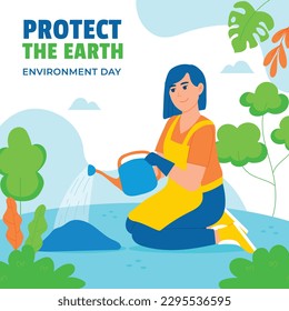 world environment day background. Happy Environment day. 5 June. June 5. World environment and earth day concept. banner, poster, template. world environment day celebration. save planet earth concept