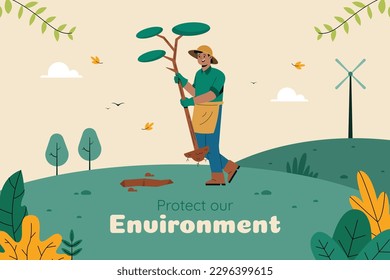 world environment day background. Happy Environment day. 5 June. June 5. World environment and earth day concept. banner, poster, template. world environment day celebration. save planet earth concept