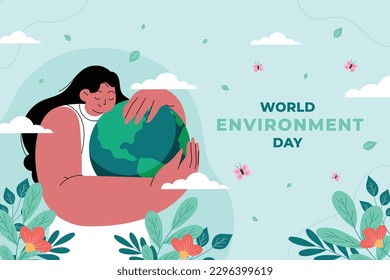 world environment day background. Happy Environment day. 5 June. June 5. World environment and earth day concept. banner, poster, template. world environment day celebration. save planet earth concept