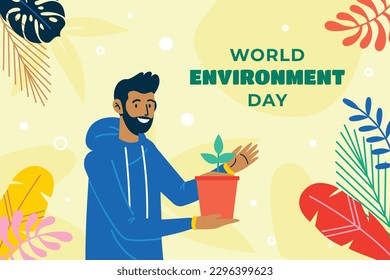 world environment day background. Happy Environment day. 5 June. June 5. World environment and earth day concept. banner, poster, template. world environment day celebration. save planet earth concept