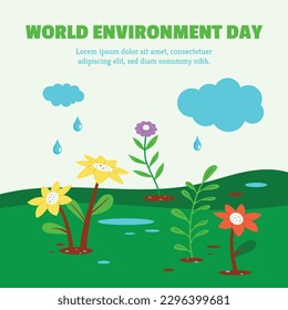 world environment day background. Happy Environment day. 5 June. June 5. World environment and earth day concept. banner, poster, template. world environment day celebration. save planet earth concept