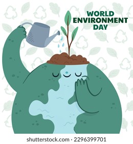 world environment day background. Happy Environment day. 5 June. June 5. World environment and earth day concept. banner, poster, template. world environment day celebration. save planet earth concept