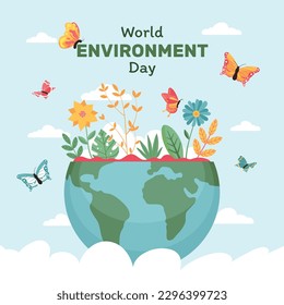 world environment day background. Happy Environment day. 5 June. June 5. World environment and earth day concept. banner, poster, template. world environment day celebration. save planet earth concept