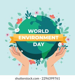 world environment day background. Happy Environment day. 5 June. June 5. World environment and earth day concept. banner, poster, template. world environment day celebration. save planet earth concept