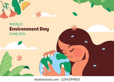 Weltumwelttag, Hintergrund. Alles Gute zum Umweltschutz. 5. Juni. 5. Juni Weltraum-Umwelt- und Welttag-Konzept. Banner, Poster, Vorlage. Welttagesfeier. Planetenkonzept