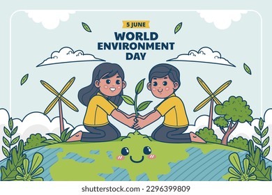 world environment day background. Happy Environment day. 5 June. June 5. World environment and earth day concept. banner, poster, template. world environment day celebration. save planet earth concept