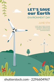 antecedentes del día mundial del medio ambiente. Feliz Día del Medio Ambiente. 5 de junio. 5 de junio. El concepto del medio ambiente mundial y el día de la tierra. banner, afiche, plantilla. celebración del Día Mundial del Medio Ambiente. salvar el concepto de planeta tierra