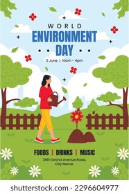 world environment day background. Happy Environment day. 5 June. June 5. World environment and earth day concept. banner, poster, template. world environment day celebration. save planet earth concept