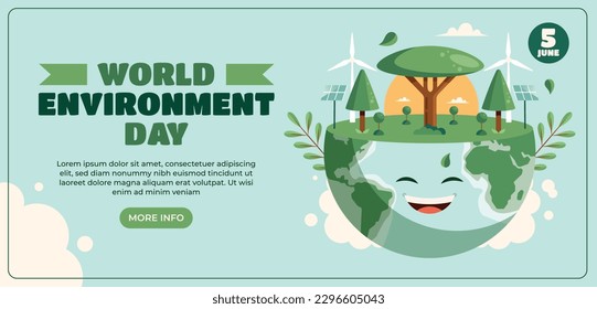 antecedentes del día mundial del medio ambiente. Feliz Día del Medio Ambiente. 5 de junio. 5 de junio. El concepto del medio ambiente mundial y el día de la tierra. banner, afiche, plantilla. celebración del Día Mundial del Medio Ambiente. salvar el concepto de planeta tierra