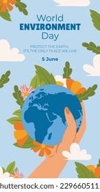 world environment day background. Happy Environment day. 5 June. June 5. World environment and earth day concept. banner, poster, template. world environment day celebration. save planet earth concept