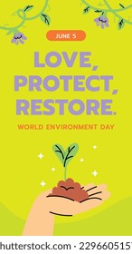 world environment day background. Happy Environment day. 5 June. June 5. World environment and earth day concept. banner, poster, template. world environment day celebration. save planet earth concept