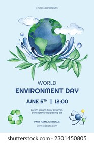 antecedentes del día mundial del medio ambiente. Feliz Día del Medio Ambiente. 5 de junio. 5 de junio. El concepto del medio ambiente mundial y el día de la tierra. banner, afiche, plantilla. celebración del Día Mundial del Medio Ambiente. salvar el concepto de planeta tierra